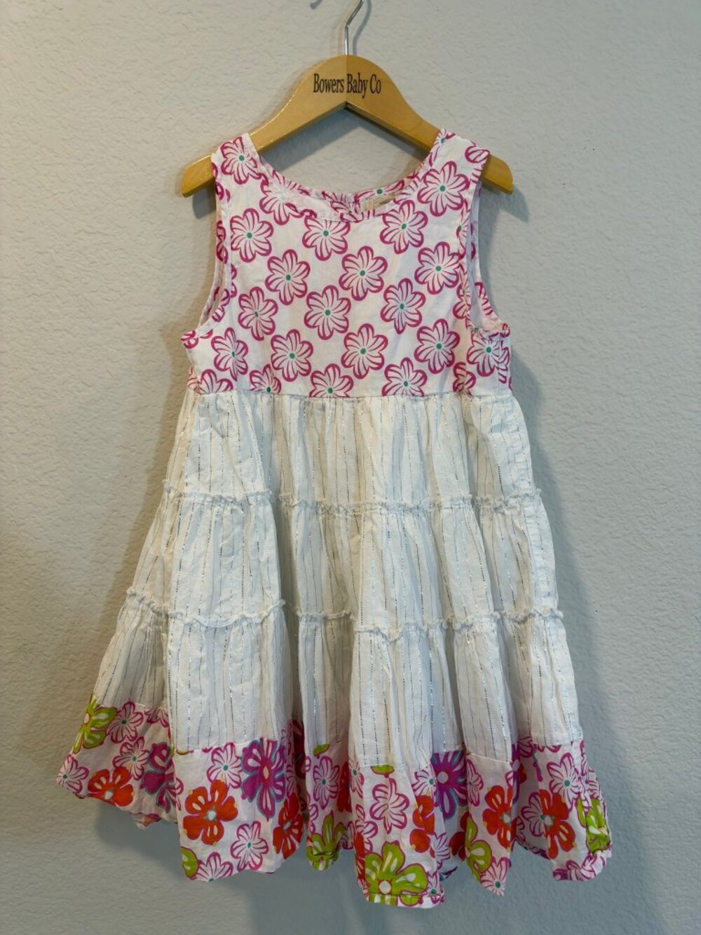 Peek Kids Floral Tiered Dress 8